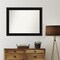 Parlor Black Non-Beveled Custom Framed Bathroom Vanity Wall Mirror